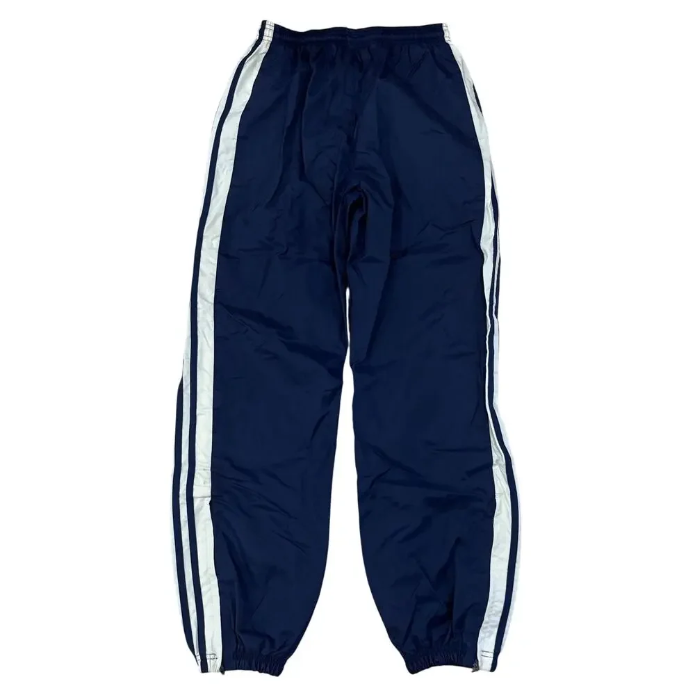 adidas Vintage Y2K Track Pants Jacket Set Blue White Stripe Youth Soccer Warmup